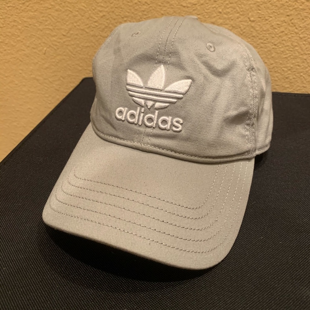 Gray adidas hat